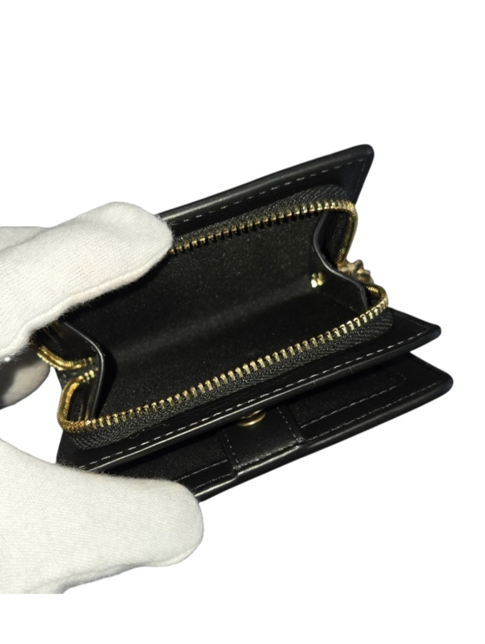 Coach Snap Black Leather Wallet With Grommets-EUC - Picture 8 of 12